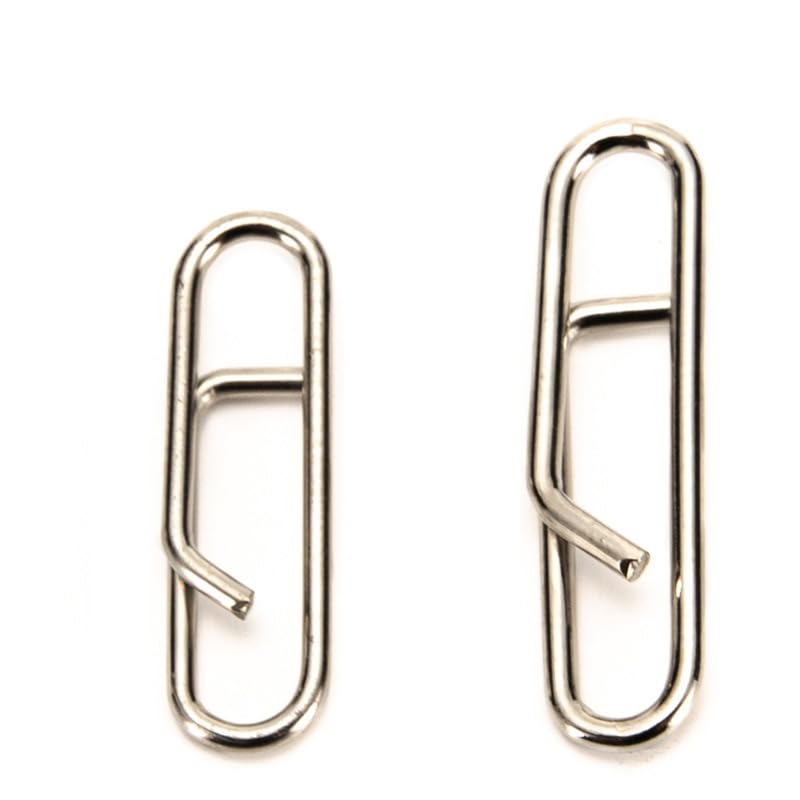 100 pcs Conectores de Gancho de Acero Inoxidable 15mm y 23mm miniatura 1