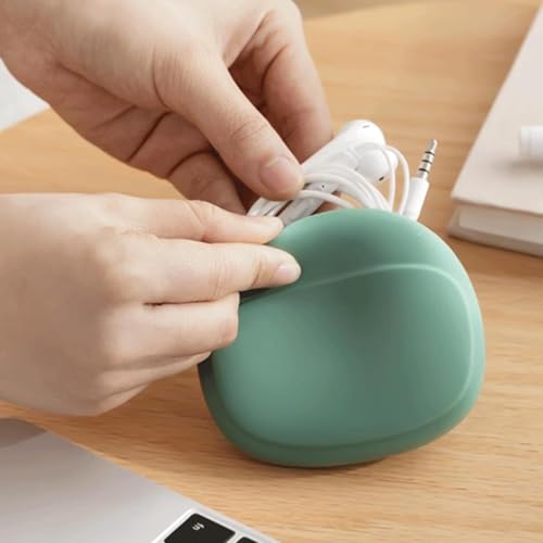 TIXDREEM Silicone Earphones Organizer, Portable Earbud Storage Case, Mini Pouch for Earphones, Coins, Keys, USB Flash Drives, Earrings, Jewelry (1) 4 41XGOWsB52L