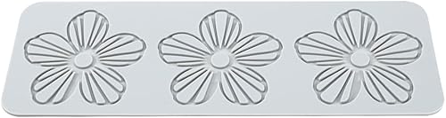 Miniatura 9 de AK ART KITCHENWARE 3 cavidades Diseño de flores Fondant Silicona Icing Mats para tartas, moldes de silicona para hornear, herramientas de