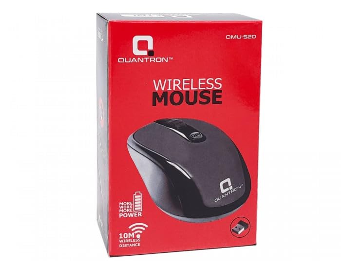 ZYLOIRE Quantron QMU-520 2.4GHz Wireless Optical Mouse | USB Nano Receiver | Ambidextrous Ergonomic Design | Plug & Play | Compatible with Windows, Mac & Linux | Black-image-44