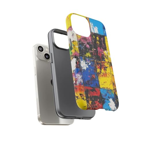 Coque iPhone 14 rigide mate jaune jaune contre traces et rayures - 3