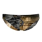 Swim Trunks Men, Mens Jammers for Swimming, Factory Pattern Vintage Retro