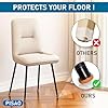 PISAO 24 Pcs Chair Leg Floor Protectors, Silicone Chair Leg Protectors Caps Covers for Hardwood Floors, Furniture Pads Sliders with Wrapped Felt Bottom Medium (Fit:0.76"-1.18")