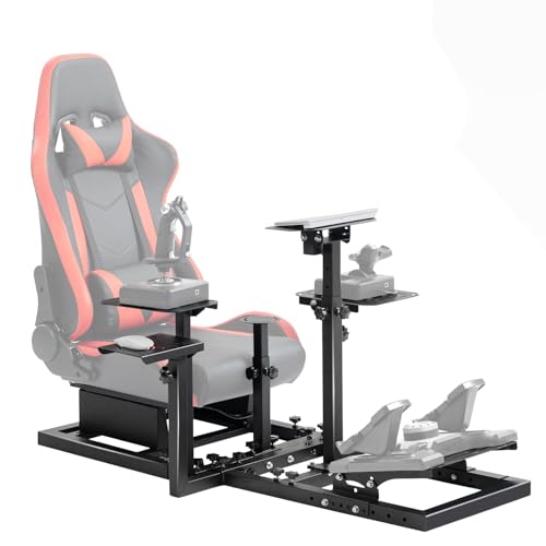 Dardoo G920 Flighting Simulator Cockpit Multifunctional fit for HOTAS Warthog, G Saitek, Logitech G923 T80,Thrustmaster T150,Only Wheel Stand Not Including Seat Wheel Pedal Handbrake Throttle Joystick