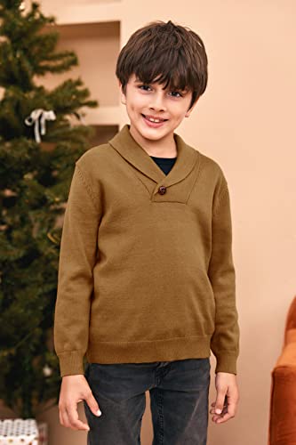 Ryannology Toddler Baby Boys Girls Sweater Shawl-Collar V Neck Pullover Sweaters Cable Kintted Photoshoot Outfits #TOP2