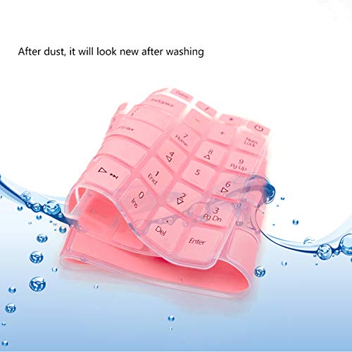 2Pcs Keyboard Cover For 15.6” Acer Aspire 5 Slim Laptop A515-55 A515-55T A515-55G A515-43 A515-44G A515-54 A515-54G, Acer Aspire 3 A315/Swift 3 Sf315,15.6 Inch Protective Skin-Pink+Clear #TOP4