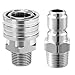 Tool Daily Pressure Washer Adapter Set, Quick Connect Kit, 3/8 Inch Male Thread Fitting, 5000 PSI
