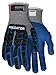 M DIAMOND M Gloves, Dyneema 13 Gauge Foam Palm Gloves, Synthetic Padded Eva, Salt and Pepper, Elastic Cuff, Color Blue/black, Size Medium (1 pair)