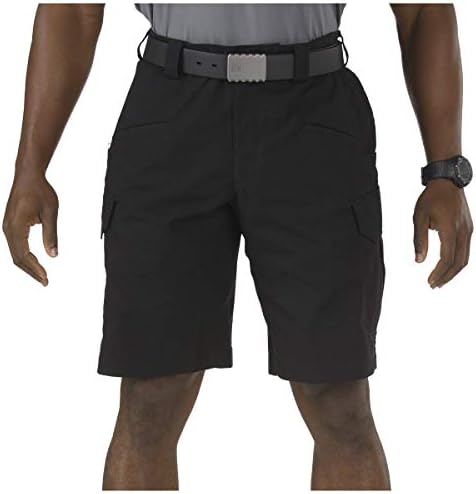 5.11 Tactical Men's Stryke 11-Inch Inseam Military Shorts, Flex-Tac Ripstop Fabric, Style 73327 Black, 32
