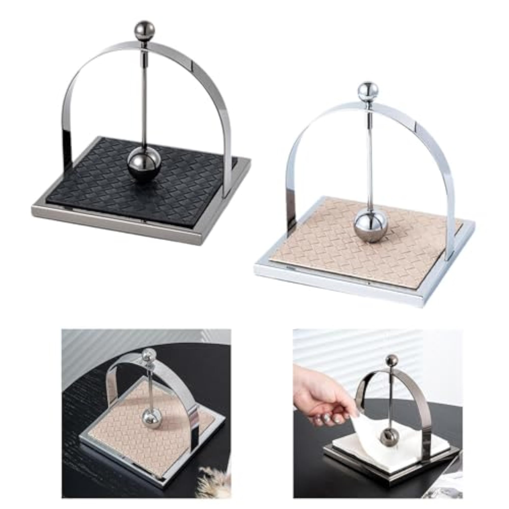 Dining Paper Towel Holder Square Napkin Stand