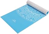 Marjar Yoga Mat for Women/Men, 1/4-Inch Print Reversible Exercise & Fitness Mat for All BareFoot Wor