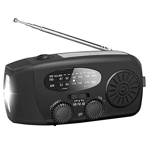 Tragbares Radio Notfall-Handkurbel-Wetterradio Für Haushalt Und Notfall Mit AM/FM, LED-Taschenlampen-Leselampe USB-Ladegerät
