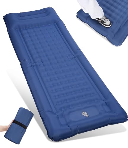 Jissta Isomatte Selbstaufblasend luftmatratze Camping luftmatratze Selbstaufblasend,12CM dick, Spliceable, Outdoor Wandern und Camping Luftkissen