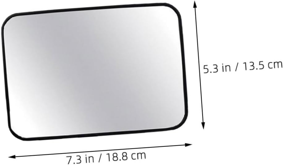 Car Mirror for Rear Facing Seats, Backseat Safety Mirror with Wide View, Shatterproof Black Square 18.8×13.5cm for Carriers and Newborn Monitoring