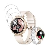 For FOSMET G1スマートウォッチ フィルム 液保護フィルム 高感度です 高い透明度 反射低減 指紋防止 レディース 1.27インチ 丸型 保護フィルム【3枚入り】