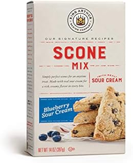 King Arthur, Blueberry Sour Cream Scone Mix, Signature Recipes, Non-GMO Project Verified, Certified Kosher, 14 Ounces