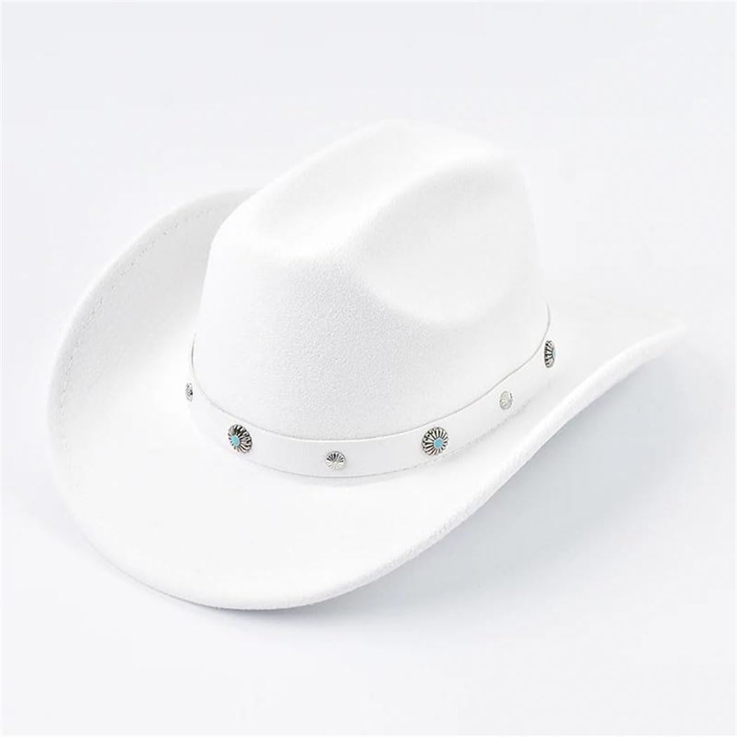 Women's Cowboy Hat Fashion Felt Cowgirl Hats Party Dress Cap Sombrero