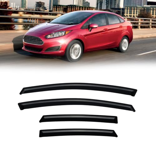 Image of Rain Guards Window Visor for 2009-2019 Ford Fiesta Sedan & Hatchback