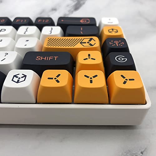 Keycaps XDA PBT Finis les Caractères Effacés Clavier Cherry MX