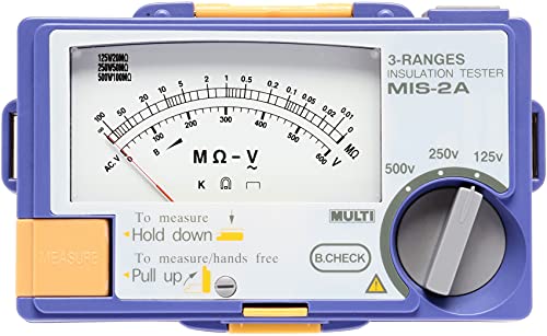マルチ計測器 アナログ3レンジ絶縁抵抗計 MIS-2A