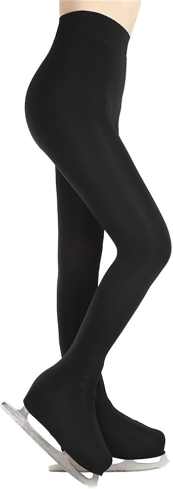 Ice Skate Figure Skating Tights Over The Boot for Women, thickening Child Tights for Skating,Ice Skating Tights with Buckle