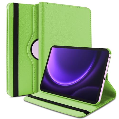 Image of TGK Rotating Cover for Samsung Galaxy Tab S9 FE 10.9 inch Tablet 360 Degree Rotating Leather Flip Case (Green)