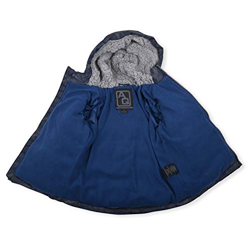 Image of Arctic Quest Boys' Bib Snow Pants and Ski Jacket Water-Resistant Snowsuit For Kids Winter Hooded Jacket, Navy, 7