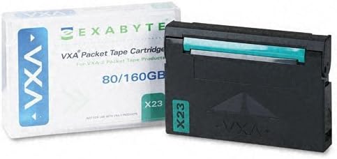 ExabyteVXAtape Ctdg X23 230M 80/160GB w/VXA-2 160/320GB w/VXA-320w/VXA-2 160/320GB w/VXA-320 -:- Sold as 2 Packs of - 1 - / - Total of 2 Each