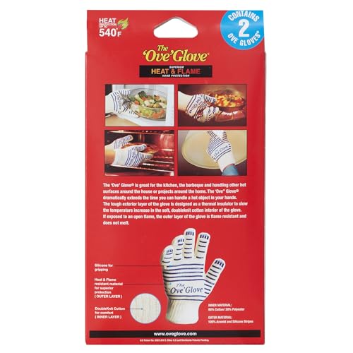 The Ove Glove - Superior Heat & Flame Hand Protection - Pack of 2 Oven Mitts
