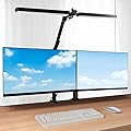 Hitish LED Desk Lamp with Clamp, Adjustable Architect Desk Lamp for Office&Home, 3 Color Modes,10-Level Dimmable Brightness, Eye-Care Modern Swing Arm Table Lamp for Read, Study, Work, Monitor