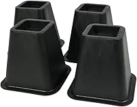 Vista 1 de J&V TEXTILES Elevadores para muebles de cama, elevadores resistentes de 6 pulgadas para sofá y mesa, soporta hasta 1,300 libras