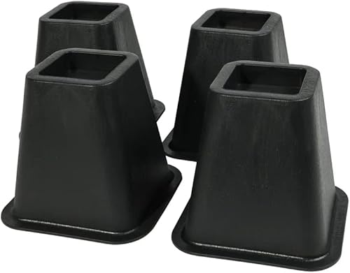 J&V TEXTILES Elevadores para muebles de cama, elevadores resistentes de 6 pulgadas para sofá y mesa, soporta hasta 1,300 libras, (juego de 4