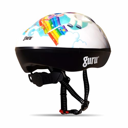 Image of GURU Cycling Helmet, Light Weight with Superior Ventilation, Helmet for Mountain, Road Bike & Skating Helmet with Premium White EPS Foam Lining, Ideal for Adults and Kids