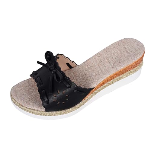 Sandales plates d'été femme à talon carré et strass bohème