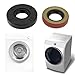 The Lord of the Tools 1 Set Gearcase Input Seal Replaces Washing Machine Gearbox Shaft Compatible with Whirlpool 285352 AP3043580 W1011174 3360629 3360630 12.7x29.47x6.4/14.24x25.4x6.35mm