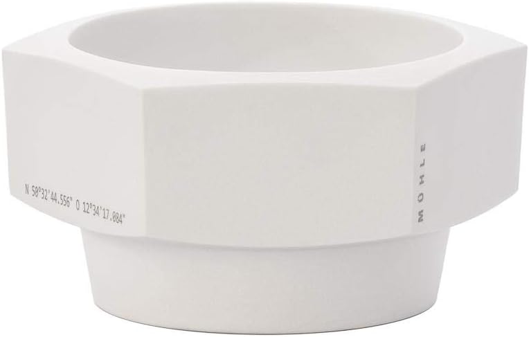 Tigela para Sabonete de Barbear MÜHLE HEXAGON de Porcelana Branca