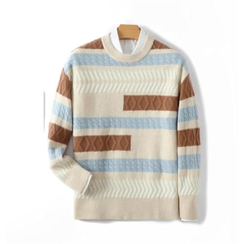 Men's 100 Percent Cashmere Sweater Crew Neck Knitted Pullovers2