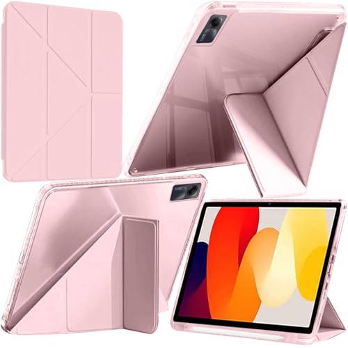 A-BEAUTY Hülle für Xiaomi Redmi Pad SE 11 Zoll Dünn Leicht Rosa