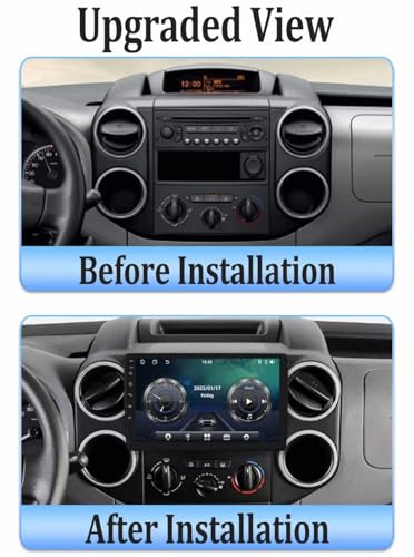 Pantalla Carplay Citroen Berlingo B9 2008-2019 con Android Auto 2
