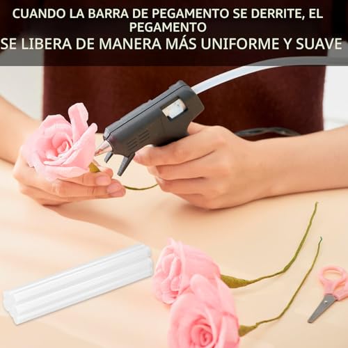 Miniatura 6 de 124 Pcs Barras De Pegamento Termofusible 7mm X 150mm, Barras De Pegamento Caliente, Palos De Pegamento Transparente, Barras Silicona Caliente Para Pistola De Pegamento Caliente Diy Manualidades