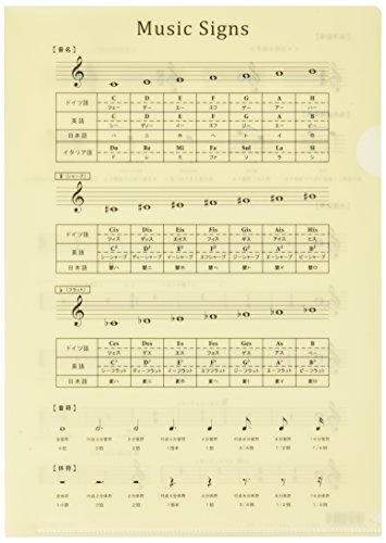 オリジナルクリアファイル 音楽記号ファイル(改訂版) PRSP-4