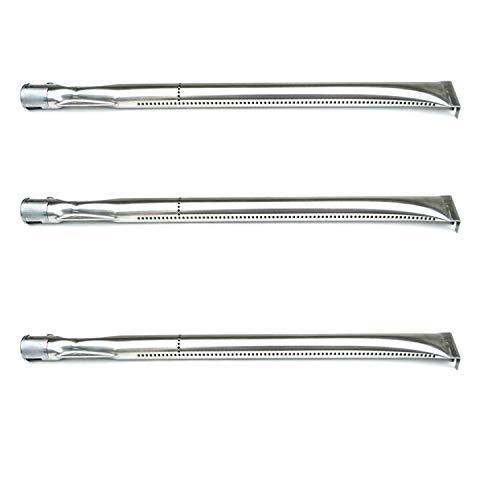 Direct Store Parts DA112 (3-Pack) Stainless Steel Burner Replacement for Nexgrill, Charmglow, Costco, Kirkland, Permasteel, Perfect Glo, Sterling Forge Gas Grill (3)