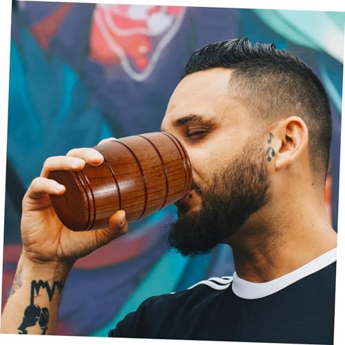Vaso de bebida resistente de madera para evitar roturas en casa 4