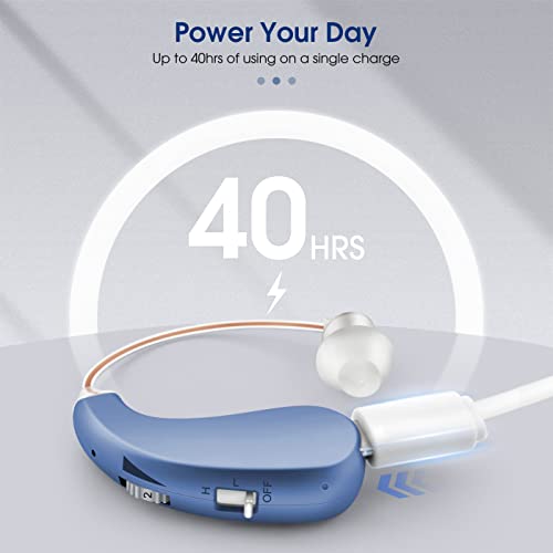 Digital Hearing Amplifier For Seniors - Rechargeable Behind The Ear Amplifier, (Bte) For Moderate Hearing Amplification, Usb Charging Kit By Britzgo #TOP2
