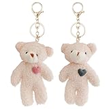[Design Mignon] Ce Produit A Un Design Unique Et Comprend Un Ours En Forme De Cœur Rose Et Un Ours En Forme De Cœur Vert.Les Techniques De Broderie Et De Couture Soignées Donnent Vie À Chaque Ours Et Ajoutent De Jolis Effets Visuels Très Attrayants Pour Les Enfants.