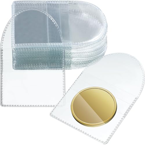 100 Fundas Plásticas Transparentes para Monedas 2 x 2 Pulgadas miniatura 1