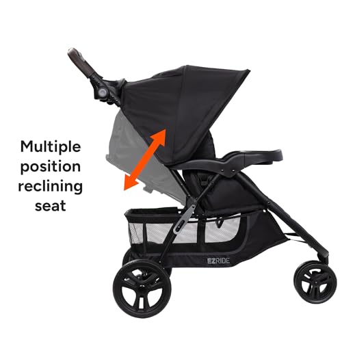 Image of Baby Trend EZ Ride DLX Stroller Travel System (with EZ-Lift Plus Infant Car Seat), Dash Midnight