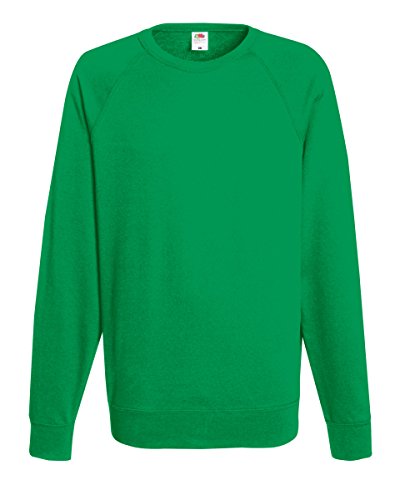 Fruit of the Loom Herren Sweatshirt Classic Raglan Sweat Grün Kelly Green...