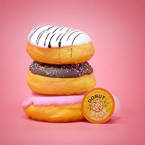 Donut Stop Flavored Coffee Pods, Compatible With 2.0 K-Cup Brewers, Cinnamon Sugar Flavor, 40 Count #TOP3