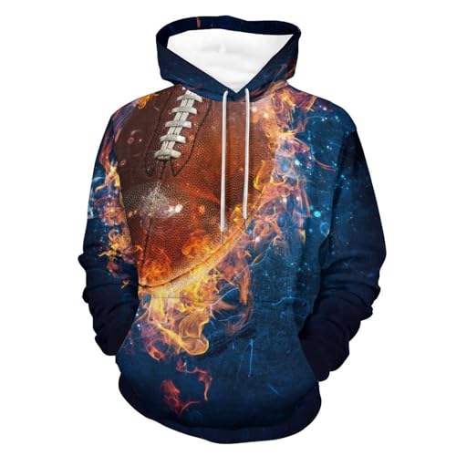 Sweat rugby fire à capuche : le pull unisexe idéal pour vos sorties et soirées de match